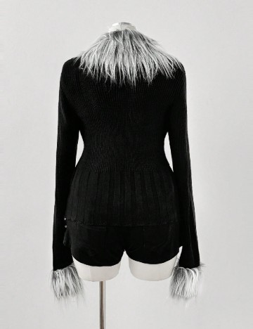 Jacheta SHEIN CURVE, negru