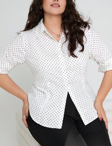 Camasa SHEIN CURVE, alb