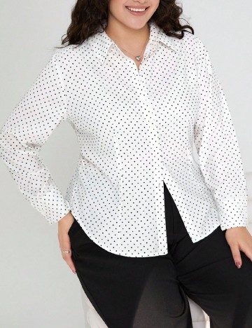 Camasa SHEIN CURVE, alb