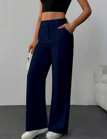 Pantaloni SHEIN, bleumarin