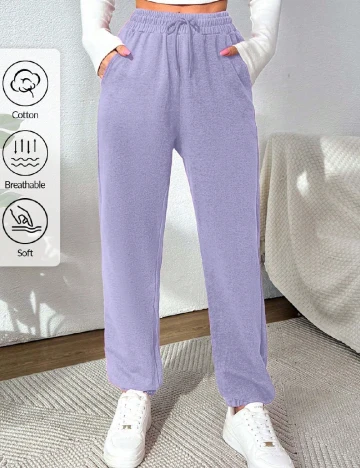 Pantaloni SHEIN, mov