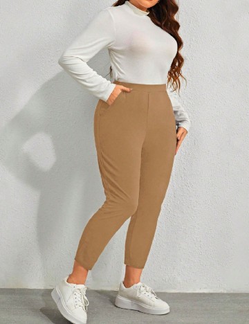 
						Pantaloni Emery Rose Curve, maro