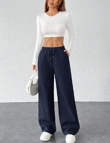 
						Pantaloni SHEIN, bleumarin