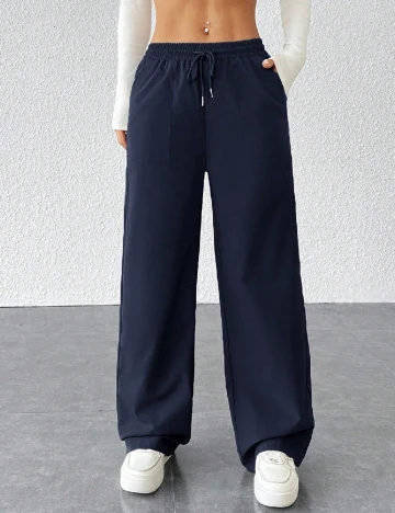 Pantaloni SHEIN, bleumarin