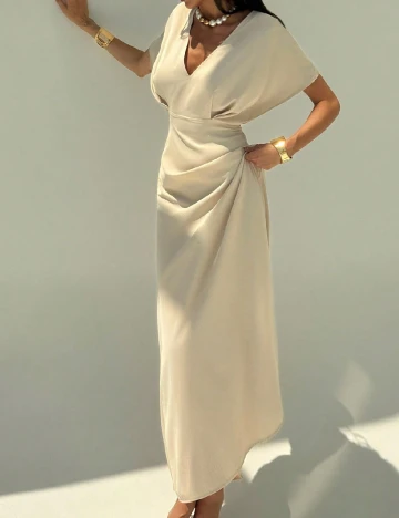 Rochie lunga SHEIN, crem