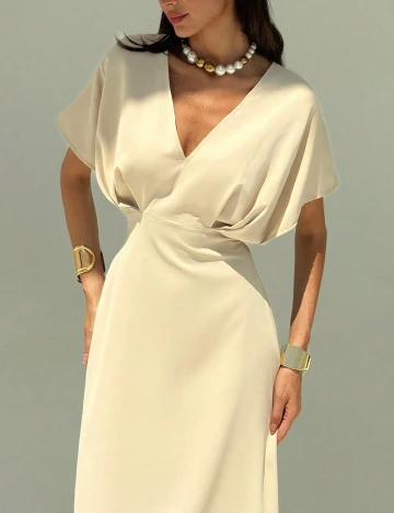 Rochie lunga SHEIN, crem