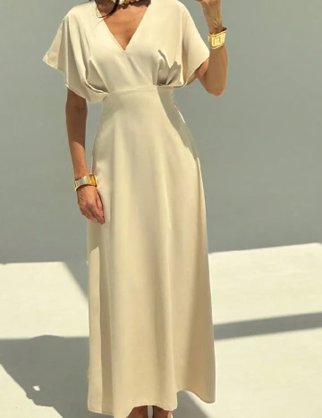 Rochie lunga SHEIN, crem