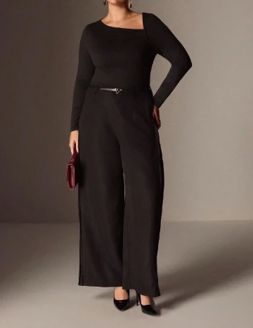 Pantaloni SHEIN CURVE, negru