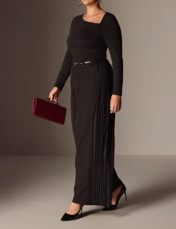 Pantaloni SHEIN CURVE, negru