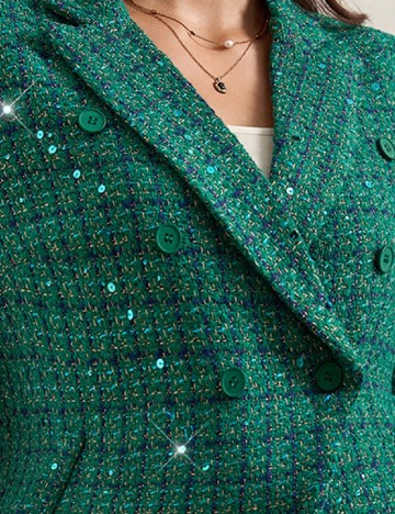 Sacou SHEIN CURVE, verde