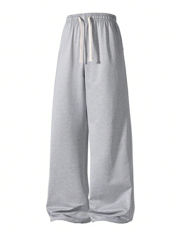 Pantaloni SHEIN Plus Size Men, gri