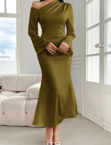 Rochie lunga SHEIN, verde