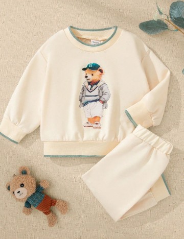 Compleu Shein Kids, crem