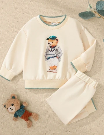 Compleu Shein Kids, crem