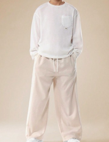 Pantaloni Shein Kids, bej