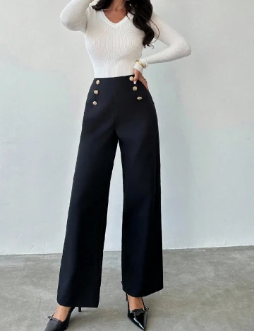 Pantaloni SHEIN, negru