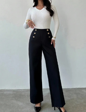 Pantaloni SHEIN, negru