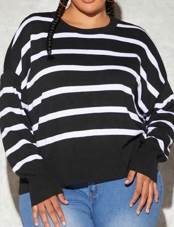 Bluza SHEIN CURVE, negru