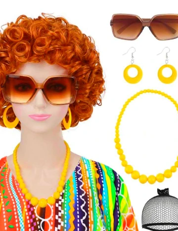 Peruca SHEIN, portocaliu