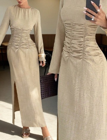 Rochie lunga SHEIN, bej