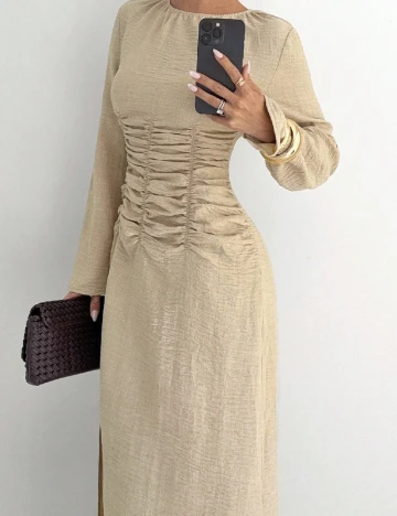 Rochie lunga SHEIN, bej