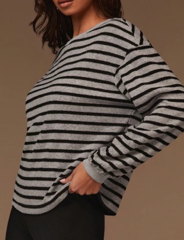 Bluza SHEIN, gri/negru