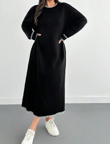 Rochie lunga SHEIN CURVE, negru