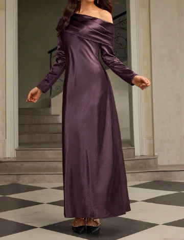 Rochie lunga Zeylah, mov