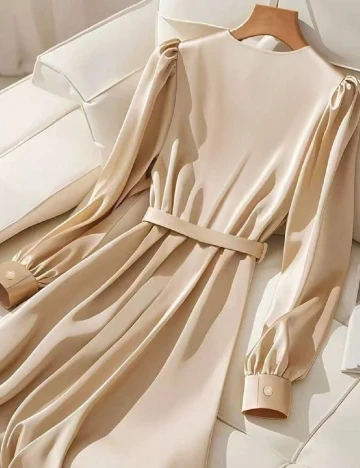 Rochie medie SHEIN, crem