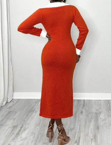 Rochie medie SHEIN, portocaliu