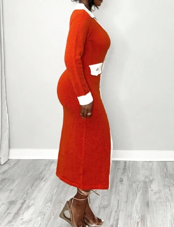 Rochie medie SHEIN, portocaliu