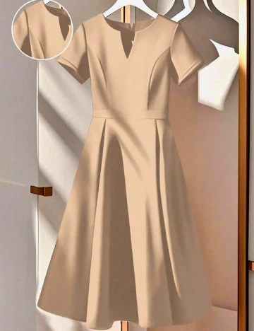 Rochie medie SHEIN CURVE, maro