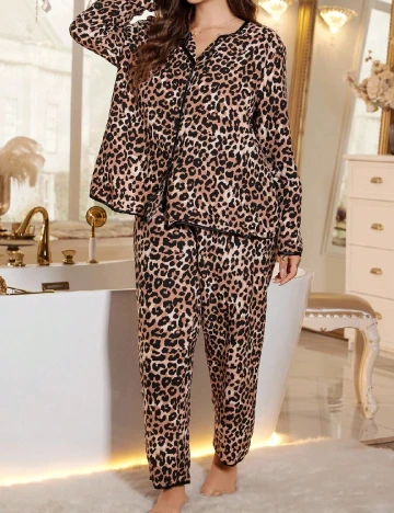 Pijama SHEIN CURVE, animal print