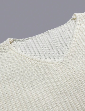 Pulover Oversize SHEIN, alb