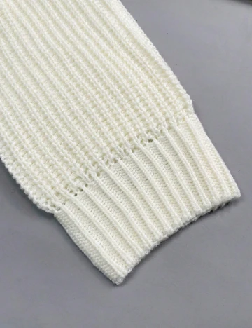 Pulover Oversize SHEIN, alb