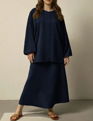 Compleu SHEIN CURVE, bleumarin