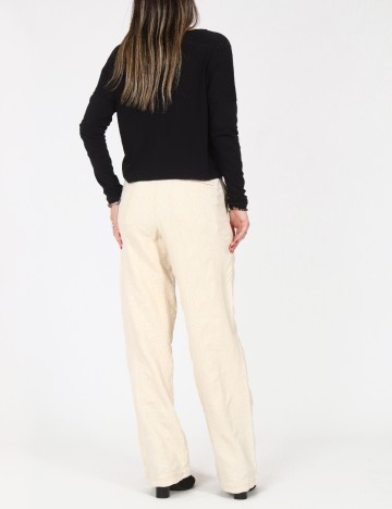 Pantaloni Zara, crem