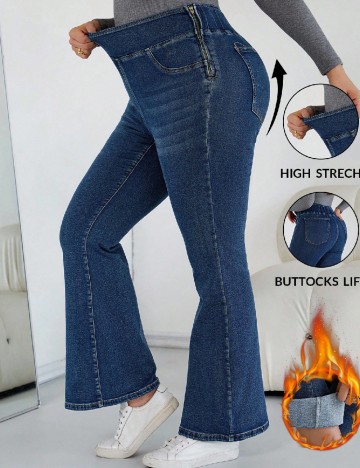 Blugi SHEIN CURVE, albastru