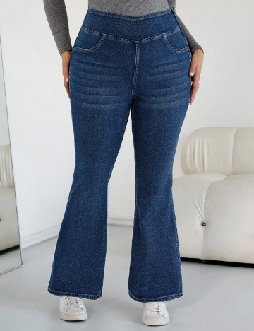 Blugi SHEIN CURVE, albastru