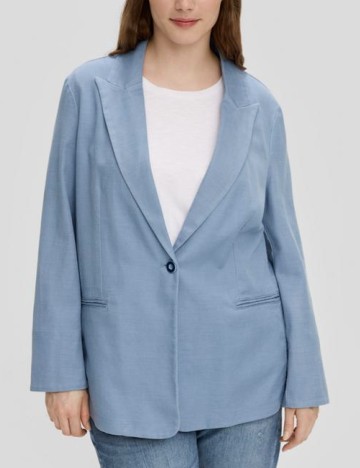 
						Sacou s.Oliver Plus Size, albastru