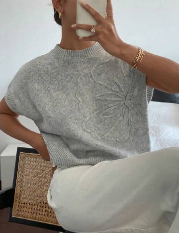 Bluza SHEIN CURVE, gri