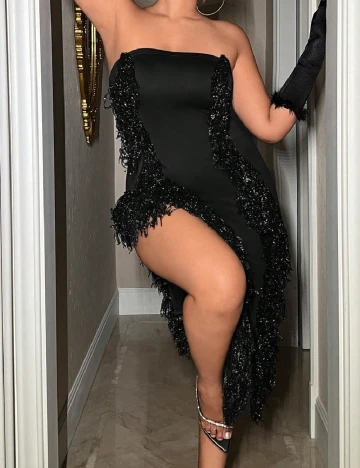 Rochie scurta SHEIN CURVE, negru