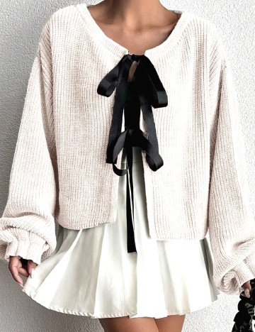 
						Cardigan SHEIN, ecru