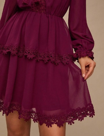 Rochie scurta SHEIN, pruna