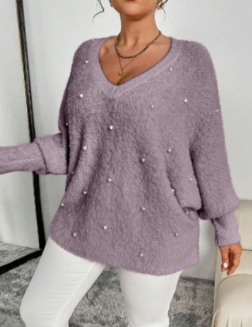 Bluza SHEIN CURVE, mov