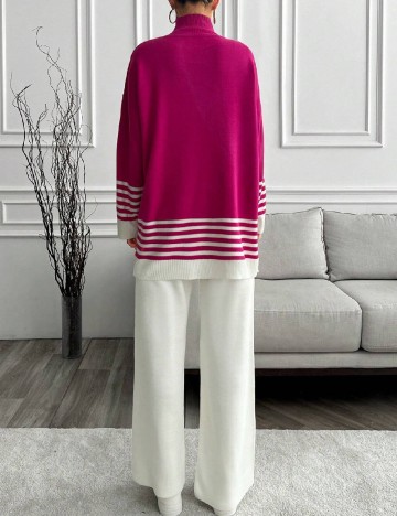 Compleu SHEIN, ecru/roz