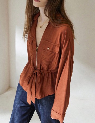 Bluza Aveloria, caramiziu