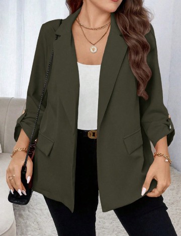 
						Blazer SHEIN CURVE, verde