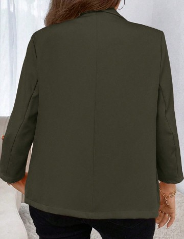 Blazer SHEIN CURVE, verde