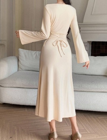 Rochie lunga Dazy, crem